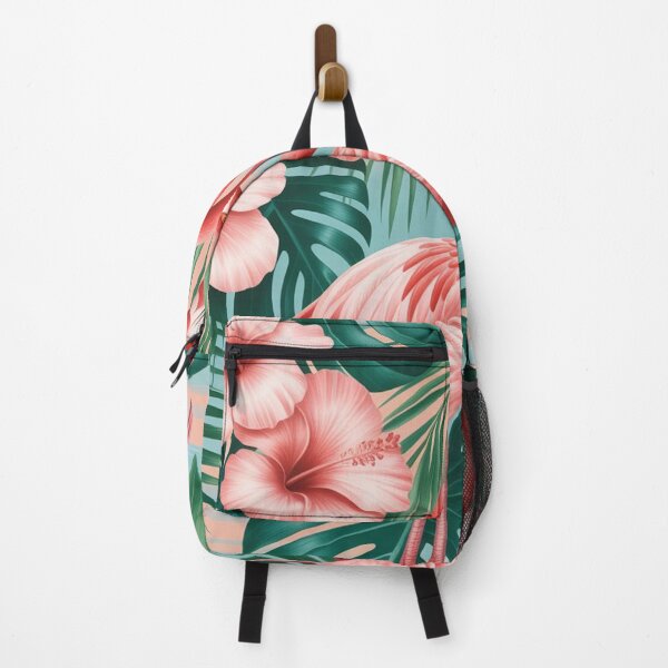 Item preview, Tropical Flamingos and Hibiscus Flowers - Paradise Pattern designed and sold by Ed & Harmony.