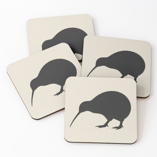 Item preview, Minimalist Dark Kiwi Bird Silhouette designed and sold by Ombrya.