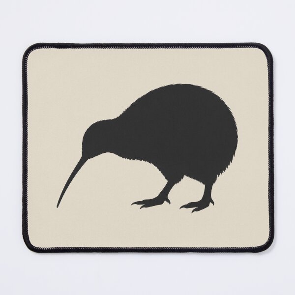 Item preview, Minimalist Dark Kiwi Bird Silhouette designed and sold by Ombrya.