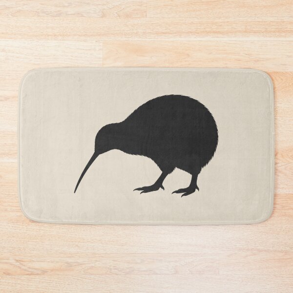 Item preview, Minimalist Dark Kiwi Bird Silhouette designed and sold by Ombrya.