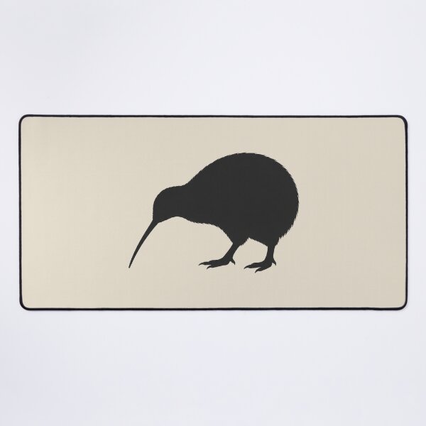 Item preview, Minimalist Dark Kiwi Bird Silhouette designed and sold by Ombrya.