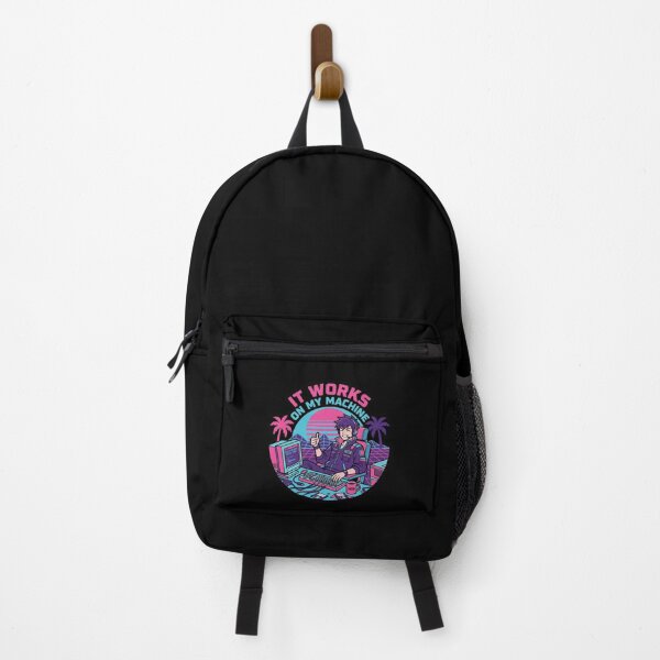 Item preview, It Works On My Machine - Retro Vaporwave Coder - 80s Anime Tech Art designed and sold by Osmose-Studio.