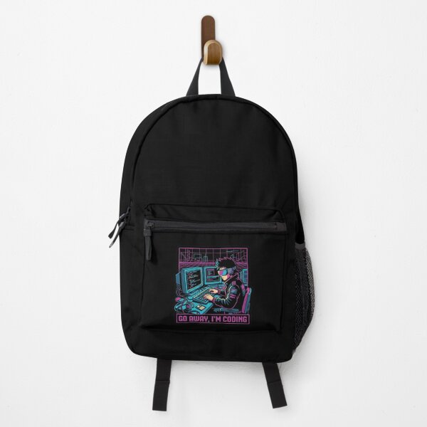 Item preview, Go Away I'm Coding - Outrun Tech Developer - Retro 80s Aesthetic designed and sold by Osmose-Studio.