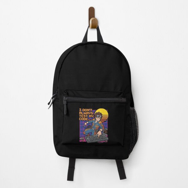 Item preview, I Dont Always Test My Code - 80s Retro Developer - Vaporwave Humor designed and sold by Osmose-Studio.