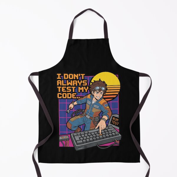 Item preview, I Dont Always Test My Code - 80s Retro Developer - Vaporwave Humor designed and sold by Osmose-Studio.