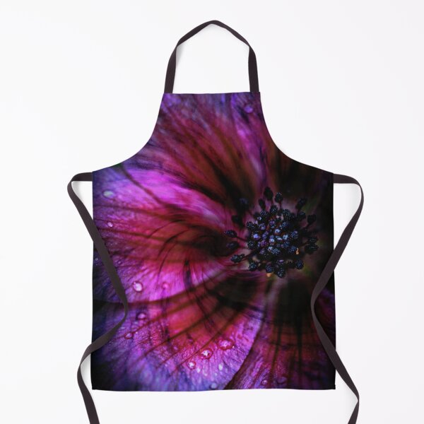 Item preview, Velvet After Rain — Dark Purple Flower Macro Photography Print Wall Art Poster designed and sold by CunningMaskPrints.