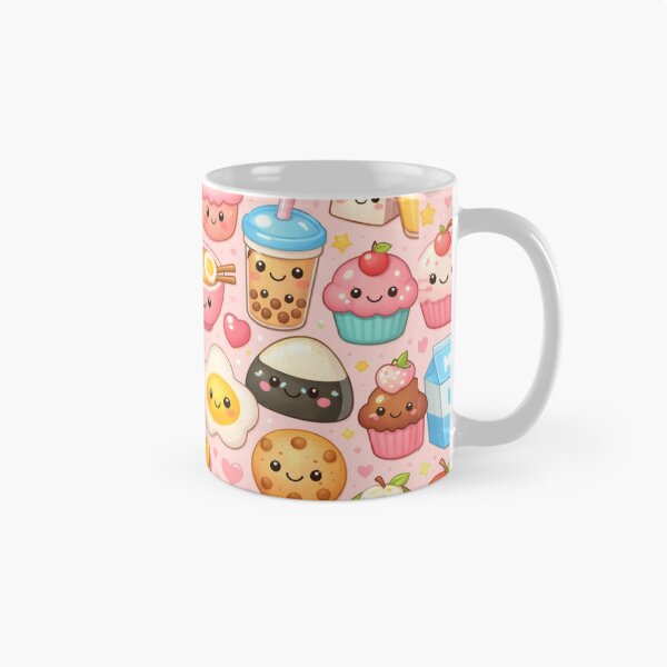 Item preview, Kawaii Food Pattern | Cute Pastel Snacks & Drinks Illustration Aesthetic designed and sold by Aramdesing.