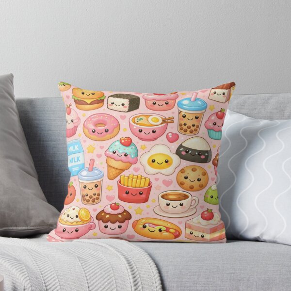 Item preview, Kawaii Food Pattern | Cute Pastel Snacks & Drinks Illustration Aesthetic designed and sold by Aramdesing.