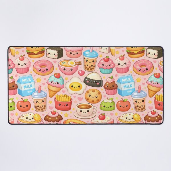 Item preview, Kawaii Food Pattern | Cute Pastel Snacks & Drinks Illustration Aesthetic designed and sold by Aramdesing.