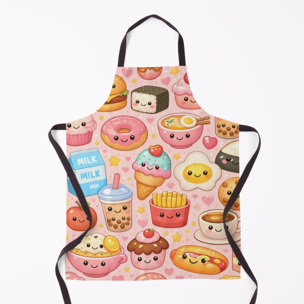 Item preview, Kawaii Food Pattern | Cute Pastel Snacks & Drinks Illustration Aesthetic designed and sold by Aramdesing.