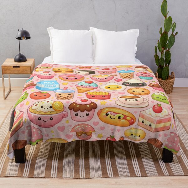 Item preview, Kawaii Food Pattern | Cute Pastel Snacks & Drinks Illustration Aesthetic designed and sold by Aramdesing.