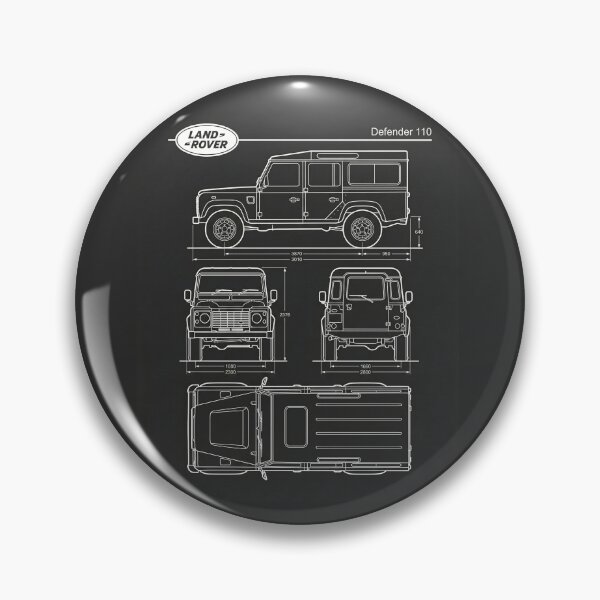 Item preview, Land Rover Defender 110 Blueprint Classic Vintage 4x4 Outline designed and sold by Motorline44.