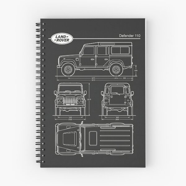 Item preview, Land Rover Defender 110 Blueprint Classic Vintage 4x4 Outline designed and sold by Motorline44.
