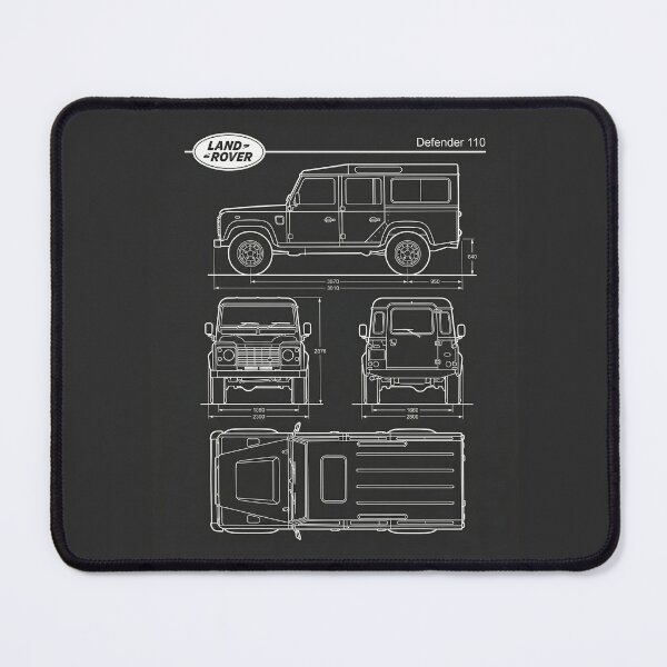 Item preview, Land Rover Defender 110 Blueprint Classic Vintage 4x4 Outline designed and sold by Motorline44.