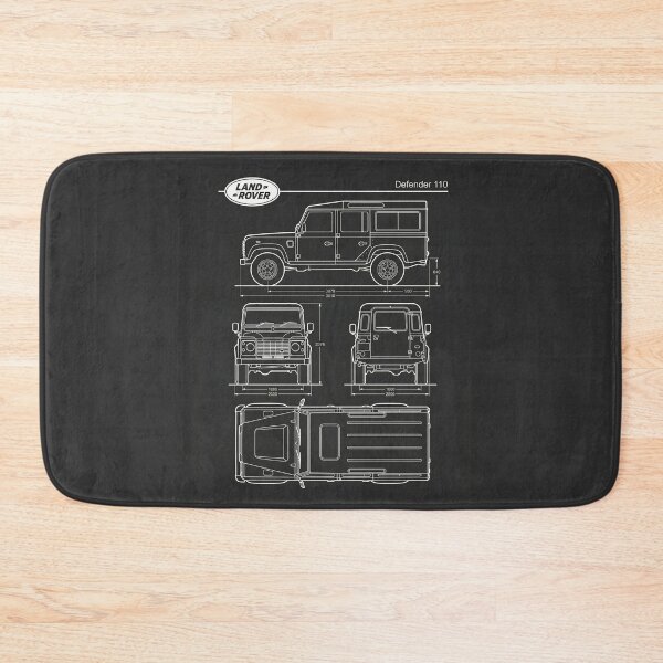 Item preview, Land Rover Defender 110 Blueprint Classic Vintage 4x4 Outline designed and sold by Motorline44.