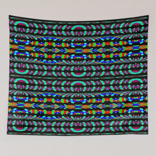 Item preview, Abstract Pattern "A colorful curtain 5" designed and sold by Gluecknika.