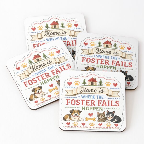 Item preview, Home is Where the Foster Fails Happen - Dog and Cat designed and sold by pikes84.