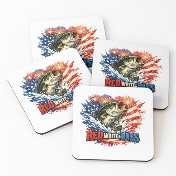 Item preview, Red White and Bass Explosion designed and sold by Chic_Clip_Craft.