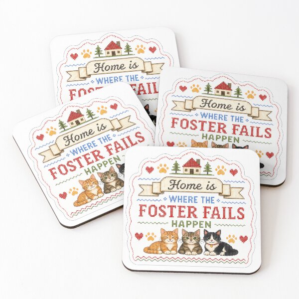 Item preview, Home is Where the Foster Fails Happen - Cat designed and sold by pikes84.
