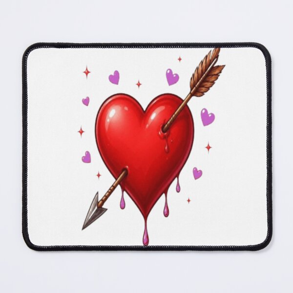 Item preview, Heart pierced by an arrow – love design designed and sold by Salma.Store.