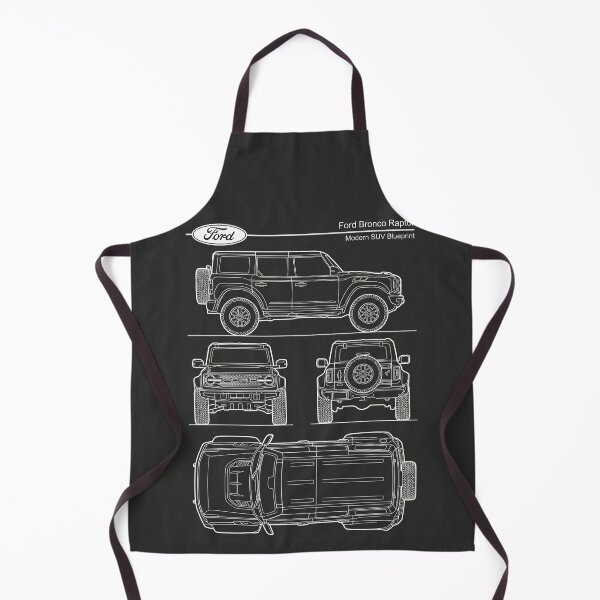 Item preview, Ford Bronco Raptor Blueprint Modern Off-Road 4x4 SUV Outline designed and sold by Motorline44.