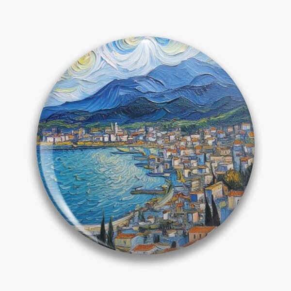 Item preview, Coastal town on the Ionian Sea designed and sold by sid1802.