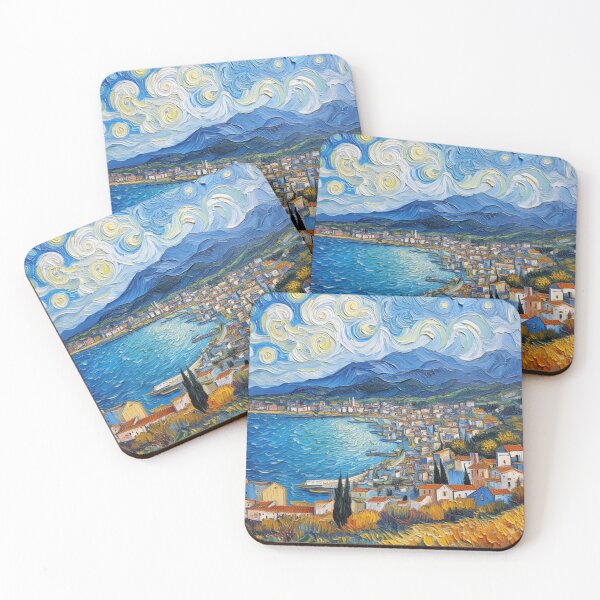 Item preview, Coastal town on the Ionian Sea designed and sold by sid1802.