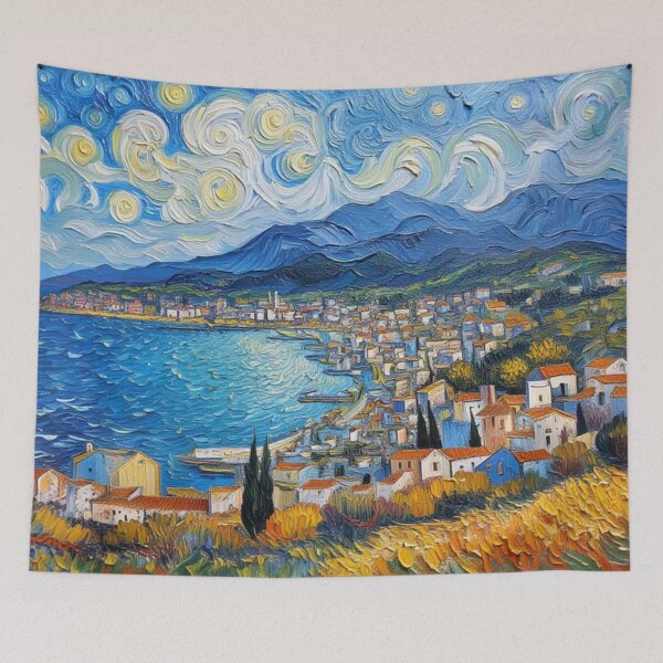 Item preview, Coastal town on the Ionian Sea designed and sold by sid1802.
