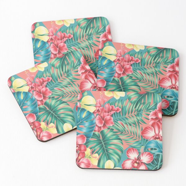 Item preview, Lush Tropical Orchids and Palm Leaves - Paradise Garden designed and sold by Ed & Harmony.