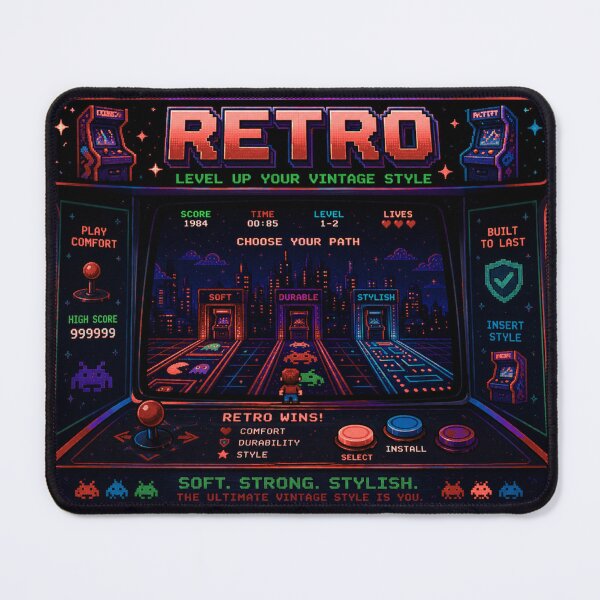 Item preview, Retro Arcade Carpet Theme Red Design designed and sold by joelsnug.