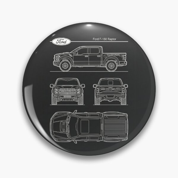 Item preview, Ford F-150 Raptor Blueprint Performance PickUp Truck Outline designed and sold by Motorline44.