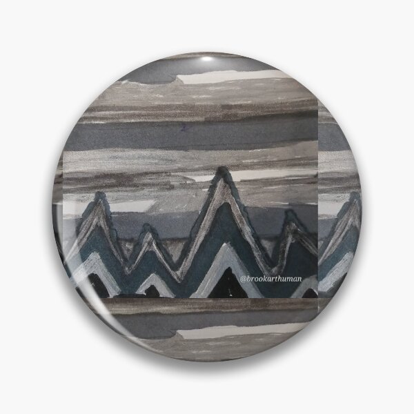 Item preview, Abstract mountain skyline scene greyscale  designed and sold by DancingCreek.