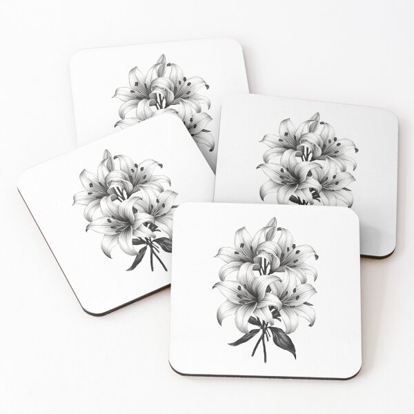 Item preview, Copy of Shadows of White Night Lilies designed and sold by PeterskyDesign.