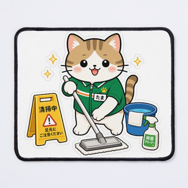 Item preview, Japanese Konbini Cat – Cute Cashier Neko designed and sold by kawaii animal store (in Japan).