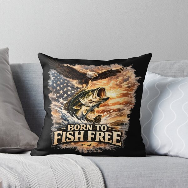 Item preview, Born to Fish Free designed and sold by Chic_Clip_Craft.