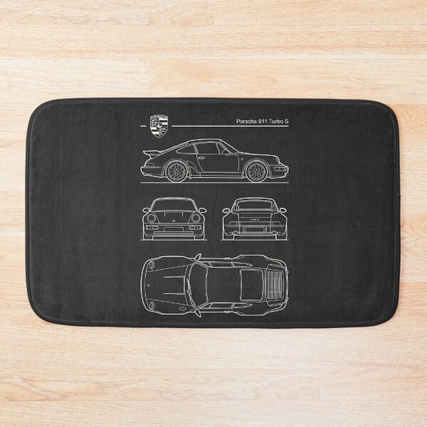 Item preview, Porsche 911 Turbo S 964 Blueprint Classic Supercar Technical Outline designed and sold by Motorline44.