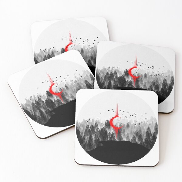 Item preview, Crimson Crescent Forest designed and sold by Ola-urb.