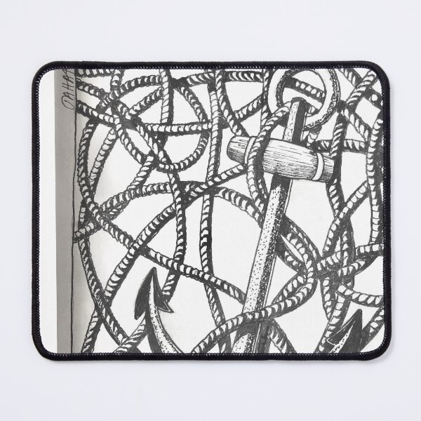 Item preview, Tangle Anchor Line drawing designed and sold by FloatingInk.