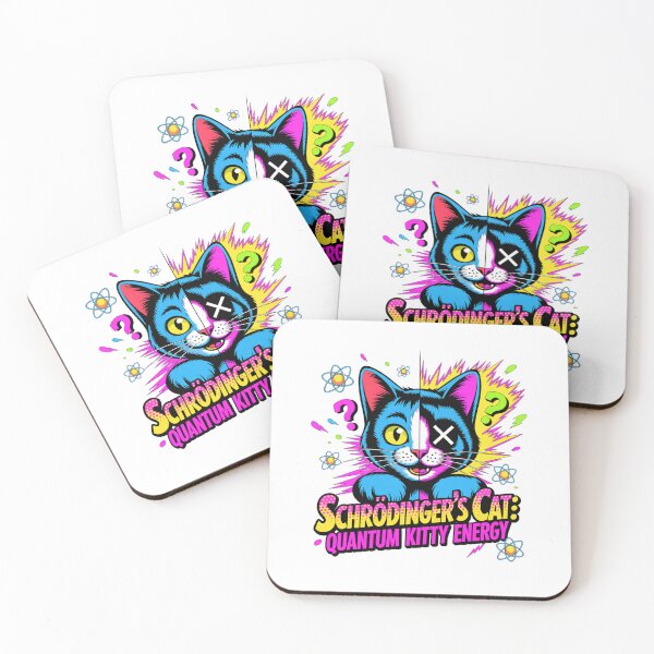 Item preview, Schrodinger's Cat: Quantum Kitty Energy Vibrant Pop Design designed and sold by Peter Stawicki.