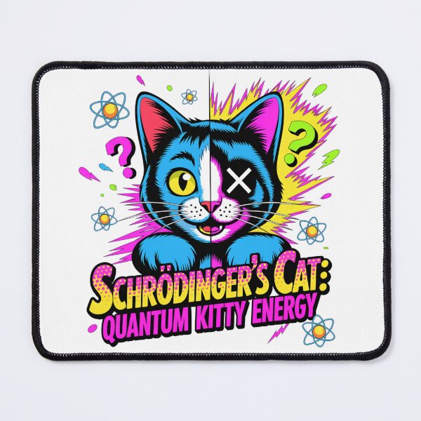 Item preview, Schrodinger's Cat: Quantum Kitty Energy Vibrant Pop Design designed and sold by Peter Stawicki.