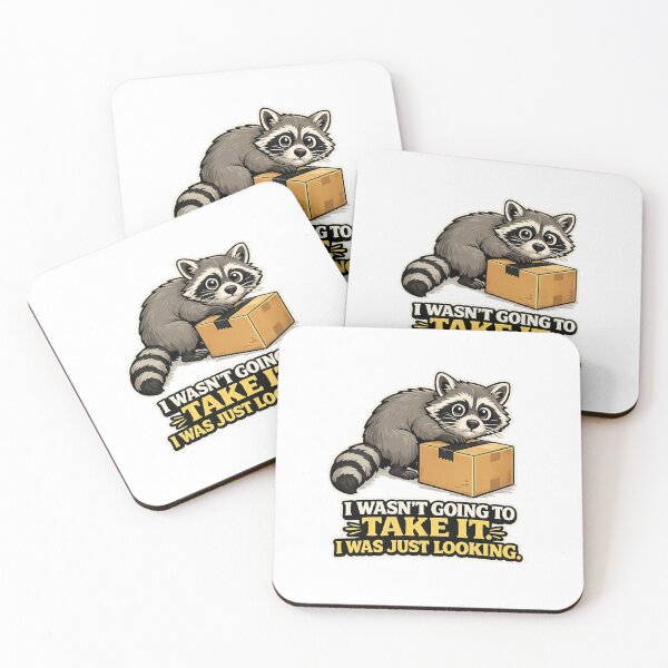 Item preview, Raccoon Stealing Package Funny Delivery Humor Sticker designed and sold by Gentlestate.