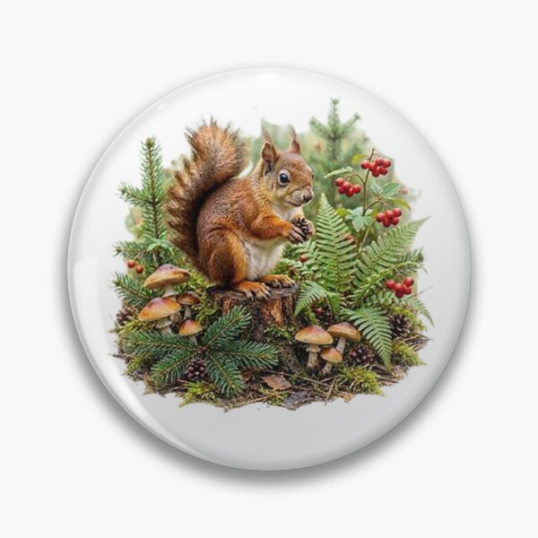 Item preview, Red squirrel in the forest designed and sold by CHRIST5000.