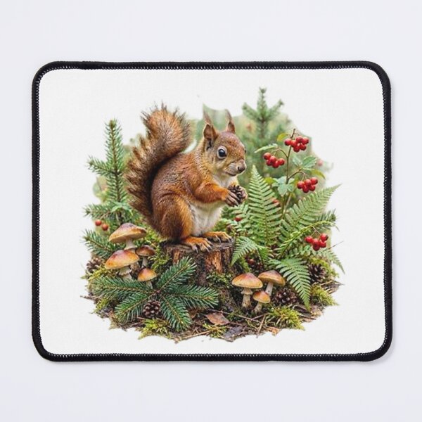 Item preview, Red squirrel in the forest designed and sold by CHRIST5000.