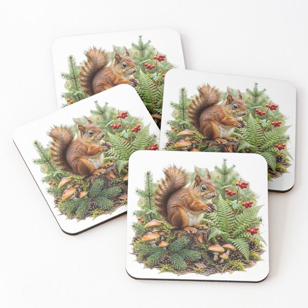 Item preview, Red squirrel in the forest designed and sold by CHRIST5000.