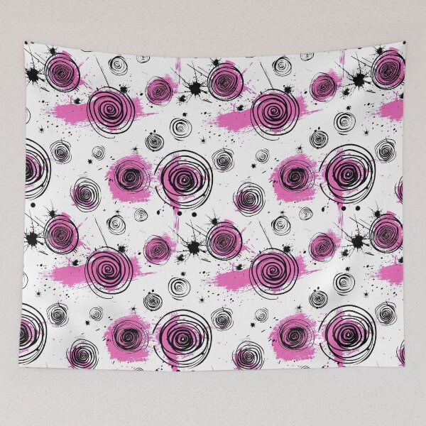 Item preview,  Pink and Black floral artwork 2 May 17 2026 designed and sold by 20sidehustle21.
