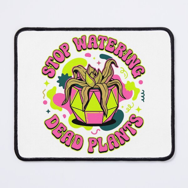 Item preview, Stop Watering Dead Plants – Retro Groovy Plant Lady Sticker & Tee Design designed and sold by BumbleBloom7.