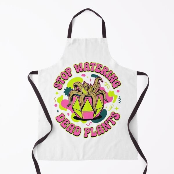 Item preview, Stop Watering Dead Plants – Retro Groovy Plant Lady Sticker & Tee Design designed and sold by BumbleBloom7.