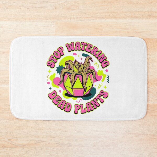 Item preview, Stop Watering Dead Plants – Retro Groovy Plant Lady Sticker & Tee Design designed and sold by BumbleBloom7.