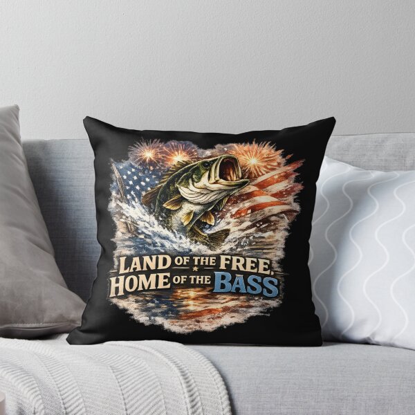 Item preview, Land of the Free Home of the Bass designed and sold by Chic_Clip_Craft.