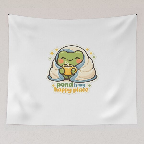 Item preview, Pond Is My Happy Place Cute Frog Homebody Design designed and sold by Naviora.
